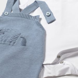 Completo salopette tricot body