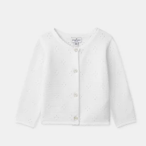 Cardigan Ecru per Bambina