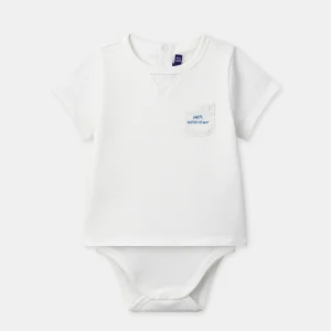Body t-shirt ecru per bambini