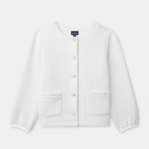 Gilet Ecru per Bambina