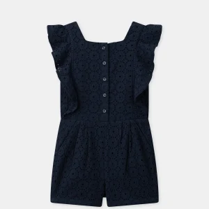 Tuta Blu Marin con Volant Bambina