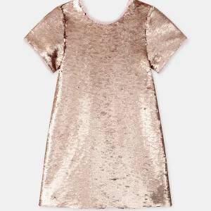 Abito a Paillettes Rosa per Ragazza