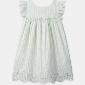 Abito a Rayures con Fiocco Ragazza