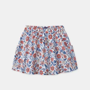 Gonna con stampa floreale per ragazze