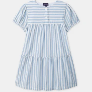 Abito a righe blu per ragazze