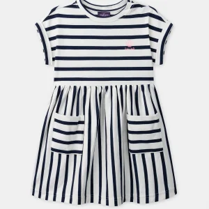 Abito a righe ragazza