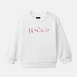 Sweat écru Fille