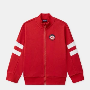 Gilet Rosso con Zip per Ragazzo