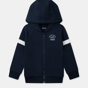 Felpa con cappuccio blu navy per ragazzi