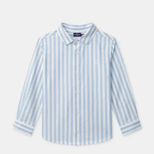 Camicia a Righe Blu per Ragazzi