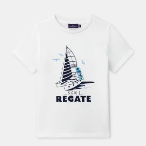 T-shirt Ecru Bambino