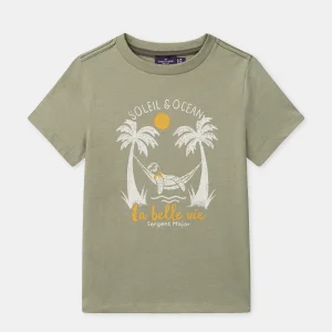 T-shirt vert Garçon