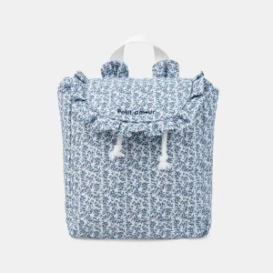 Zaino ecru con stampa floreale per Bambina