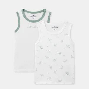 Set di 2 canottiere Dino per ragazzi