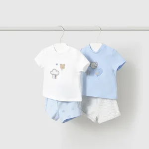 Completo maglietta a maniche corte e pantaloncino neonato Mayoral