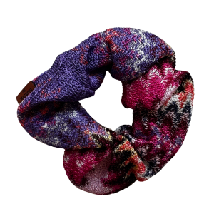 MISSONI elastico capelli motivo zig zag fucsia