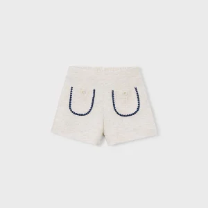 Short con ricamo bambina Mayoral