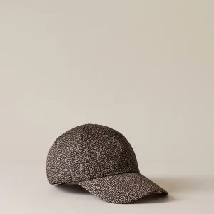 BORBONESE cappello da BASEBALL in tessuto op