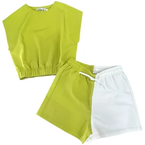 Completo top e pantaloncino ragazza Tiffosi