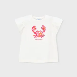 Maglietta granchio manica corta bambina Mayoral