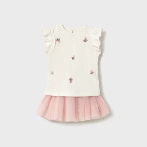 Completo due pezzi con gonna di tulle baby girl Mayoral