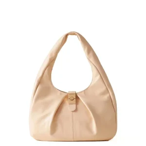 BORBONESE borsa in pelle cortina medium crema