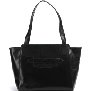 THE BRIDGE borsa shopping bag LUCREZIA in pelle NERO