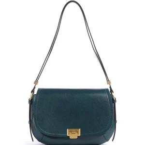 THE BRIDGE borsa a tracolla in pelle FEDERICA blu PAVONE