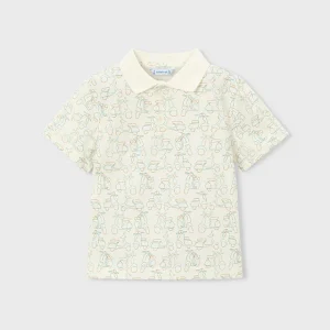 T-shirt polo con fantasia vespa bambino Mayoral