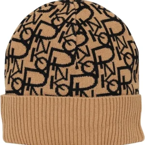 PINKO cappello cuffia frappato cammello