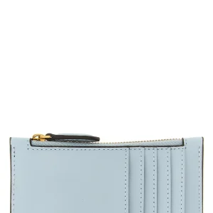PINKO Porta carte con zip airone credit card AZZURRO celeste
