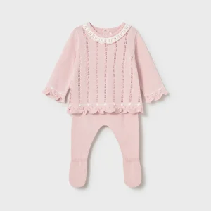 Completo in tricot con ghettina neonata Mayoral