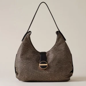 BORBONESE ECLIPSE HOBO MEDIUM OP naturale