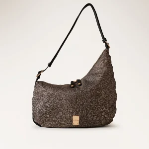 BORBONESE BORSA A SPALLA ASIMMETRICA Teapot IN OP NATURALE