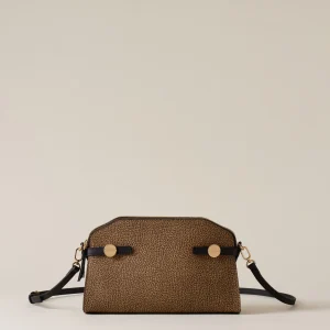 BORBONESE BORSA GEMINI CAMERA CASE  IN TELA GRAFFITI OP NATURALE