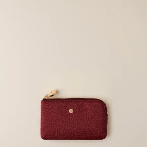 BORBONESE PORTACHIAVI bustina in jet op merlot