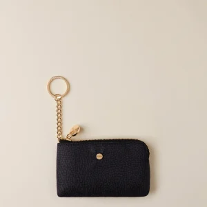 BORBONESE PORTACHIAVI bustina in jet op nero