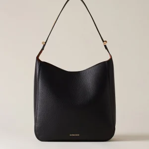 BOLT HOBO MEDIUM BORSA A SPALLA DI VITELLO MARTELLATO BORBONESE NERO