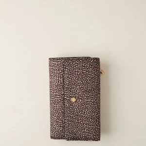 BORBONESE portafoglio jet medium con patta op naturale