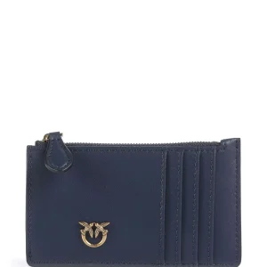 PINKO Porta carte con zip  airone credit card BLU