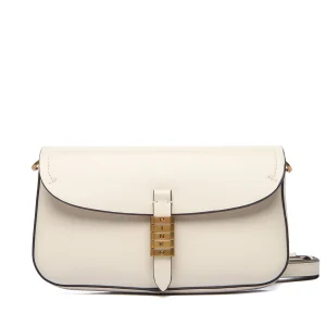 PINKO Borsa Saddle Flat Borsa a tracolla pelle BIANCO