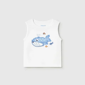 Canotta con stampa baby boy Mayoral