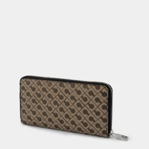 GHERARDINI Portafoglio zip around in Softy Toffee