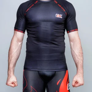 Completo MMA Manica Corta Flame Edition Nero