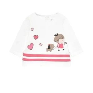 Maglietta a maniche lunghe neonata Mayoral