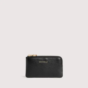 COCCINELLE Portachiavi bustina in pelle C-Me Softy nero