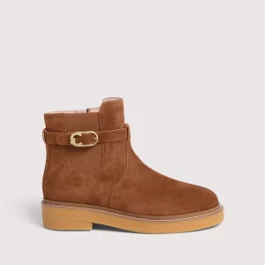 COCCINELLE scarpe C-Saddle Suede cognac