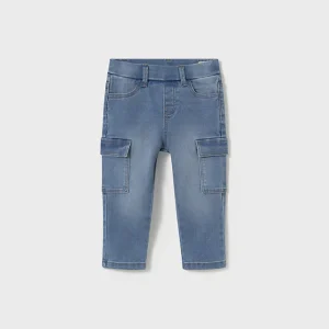 Jeans lungo cargo baby maschio
