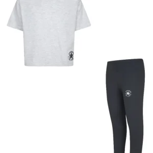 Set maglietta e leggings ragazza converse