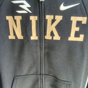 Felpa nike con zip e cappuccio in cotone ragazzo